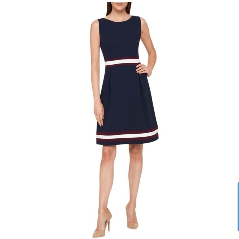 Tommy Hilfiger BOX PLEAT SLEEVELESS CASUAL DRESS